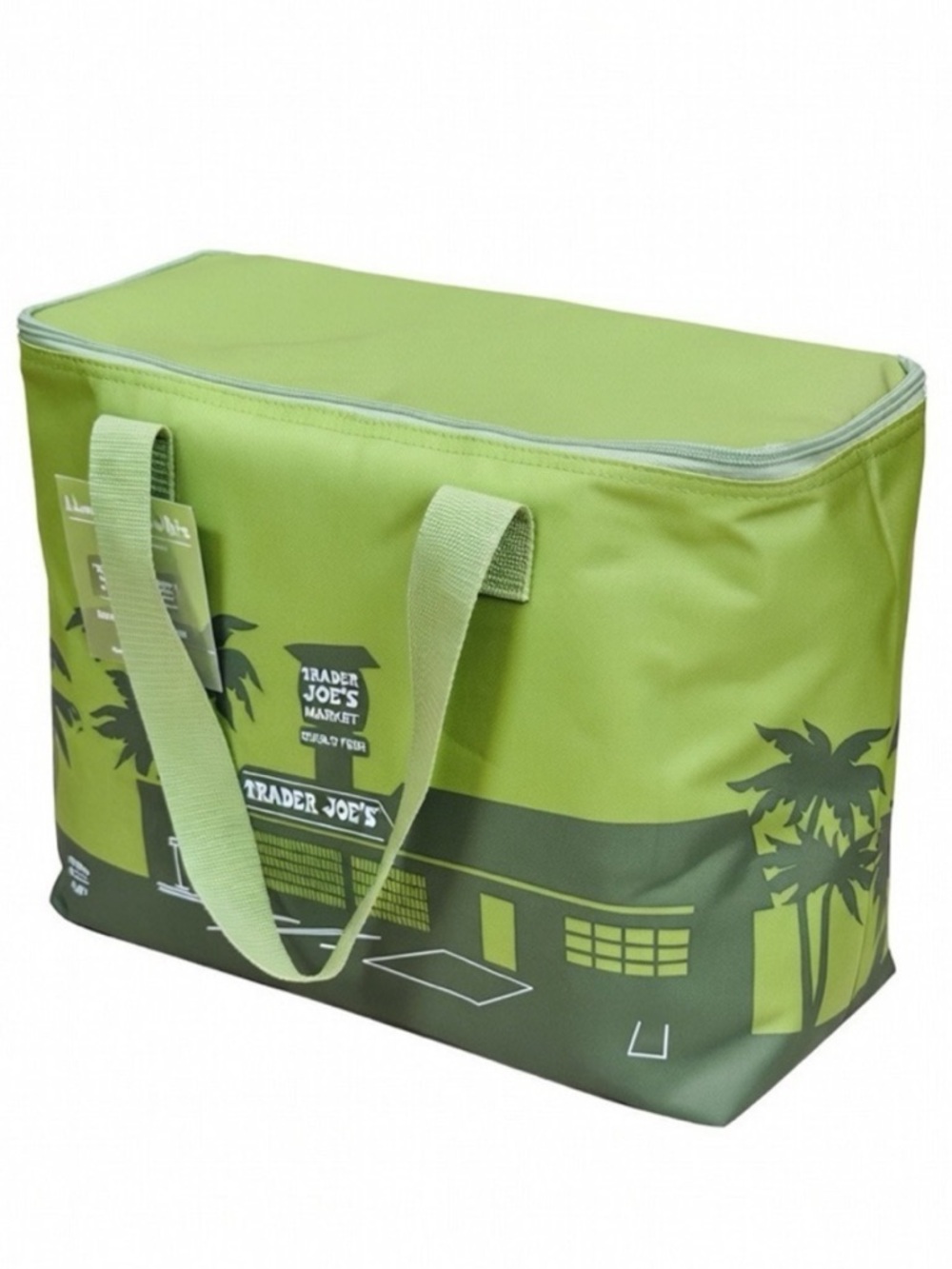 ❤️ Trader Joe’s Large Reusable Insulated Cooler Bag Olive Green NWT